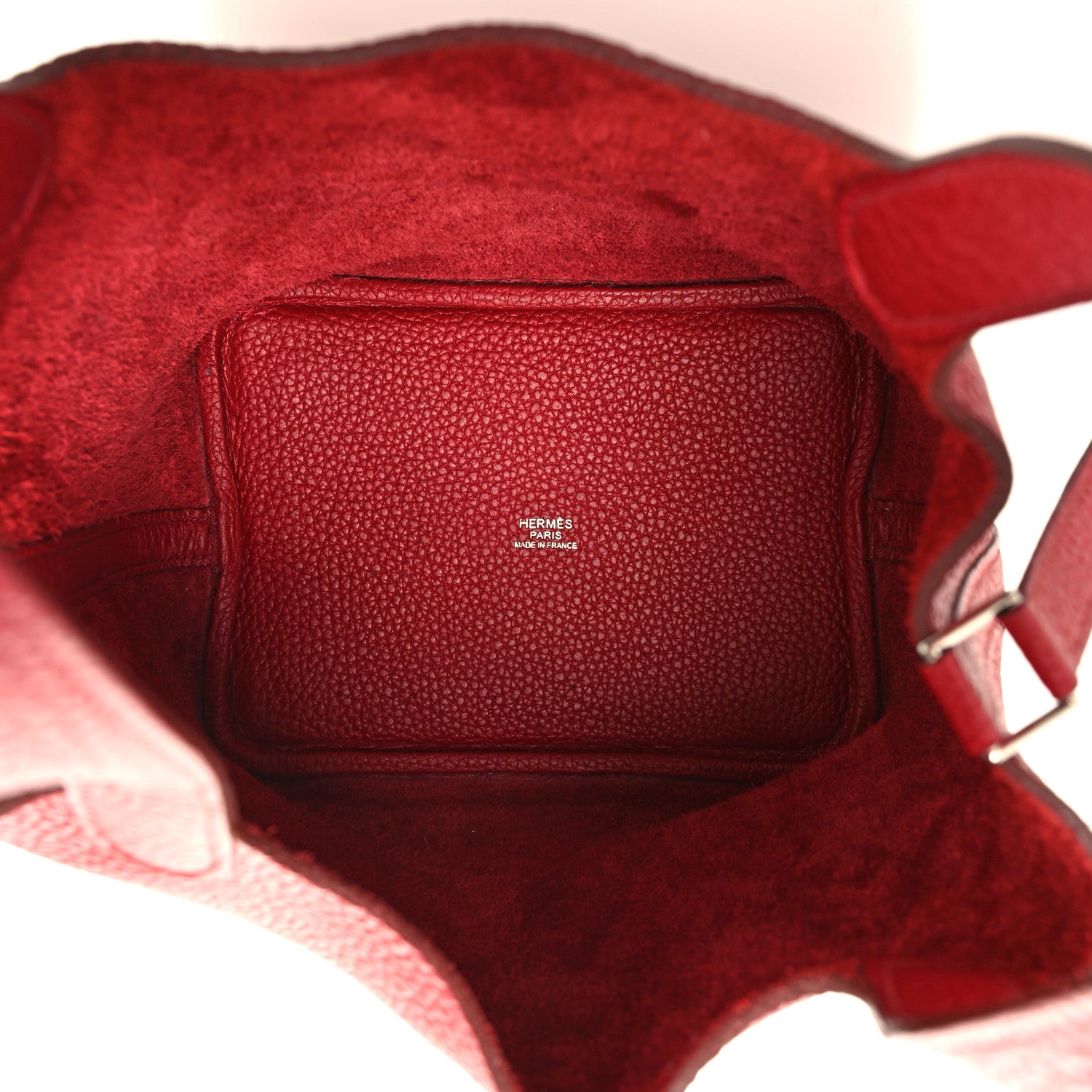 Hermes Taurillon Clemence Picotin Lock 18 PM Rouge Garance 5 of 12