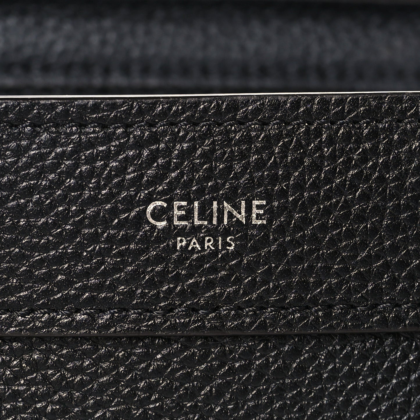 Drummed Calfskin Nano Luggage Black
