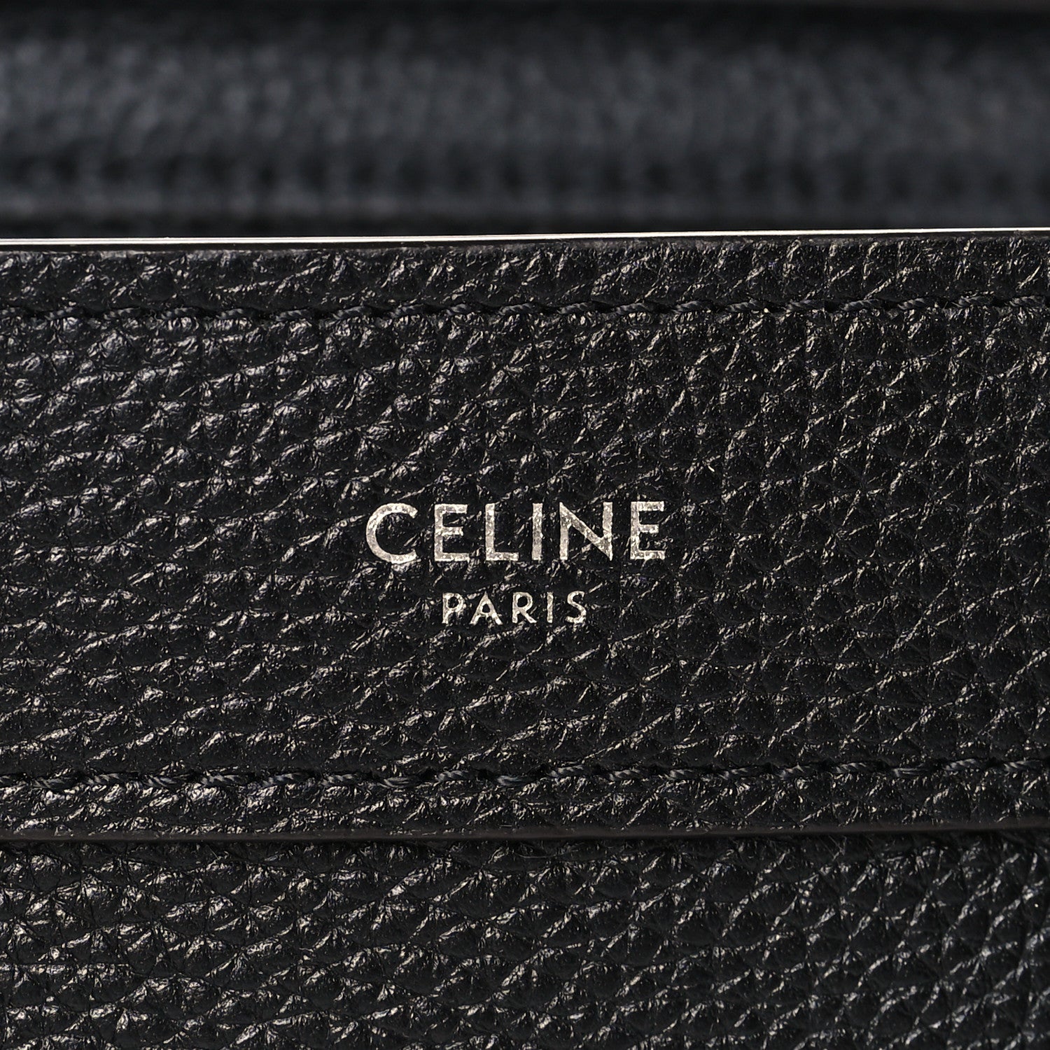 Celine Drummed Calfskin Nano Luggage Black 6 of 10