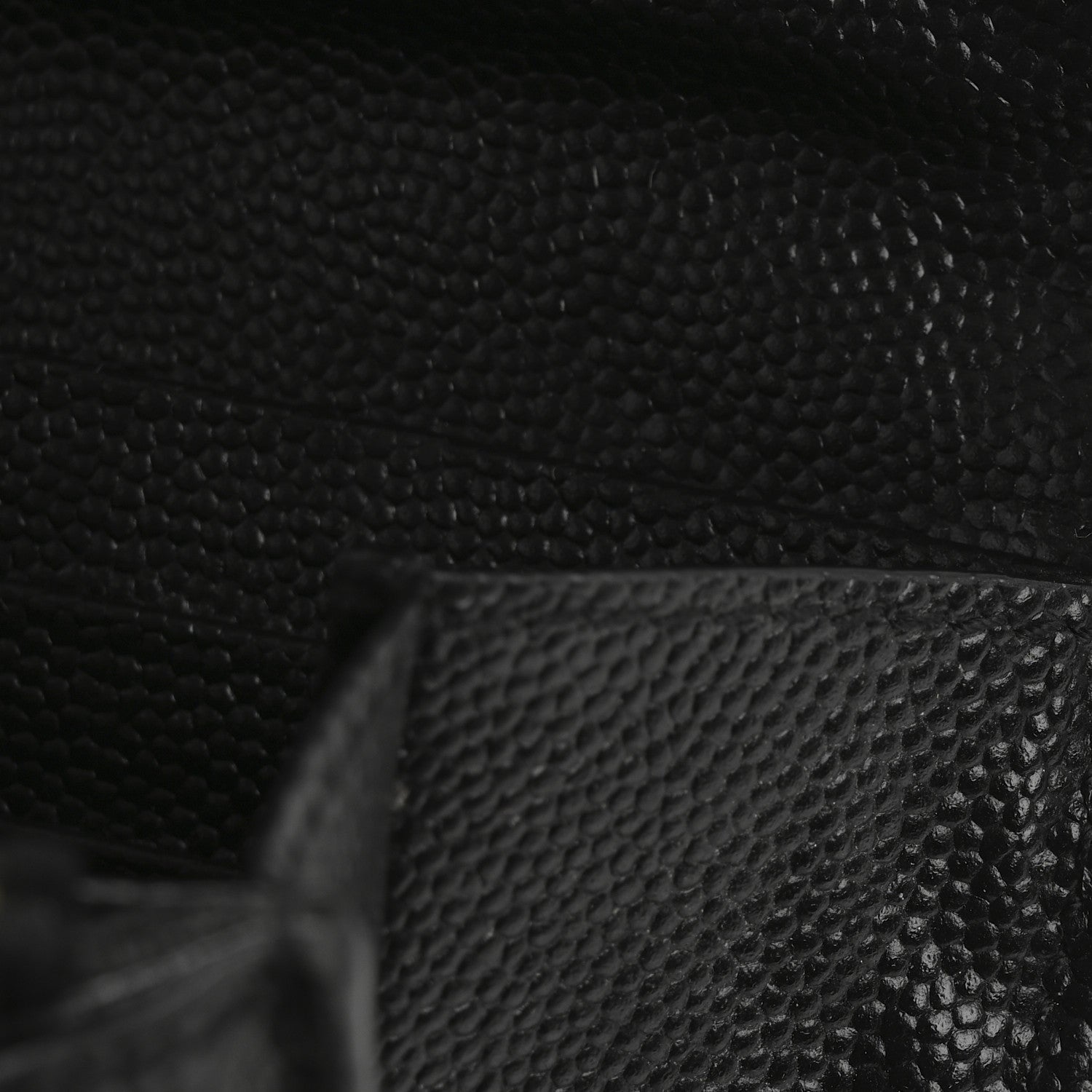 Saint Laurent Grain De Poudre Matelasse Chevron Monogram Flap Wallet Black 14 of 14