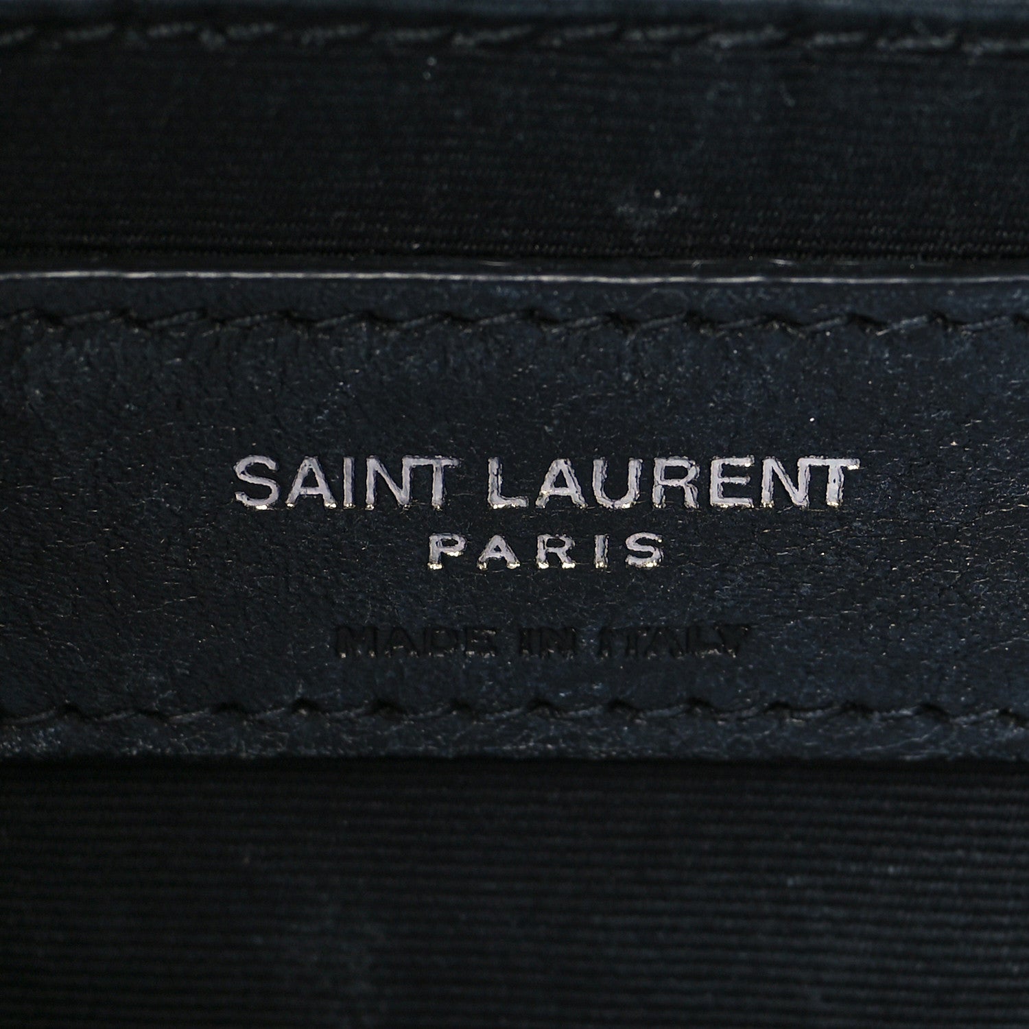Saint Laurent Suede Calfskin Quilted Small Loulou Puffer Monogram Chain Satchel Black 6 of 12