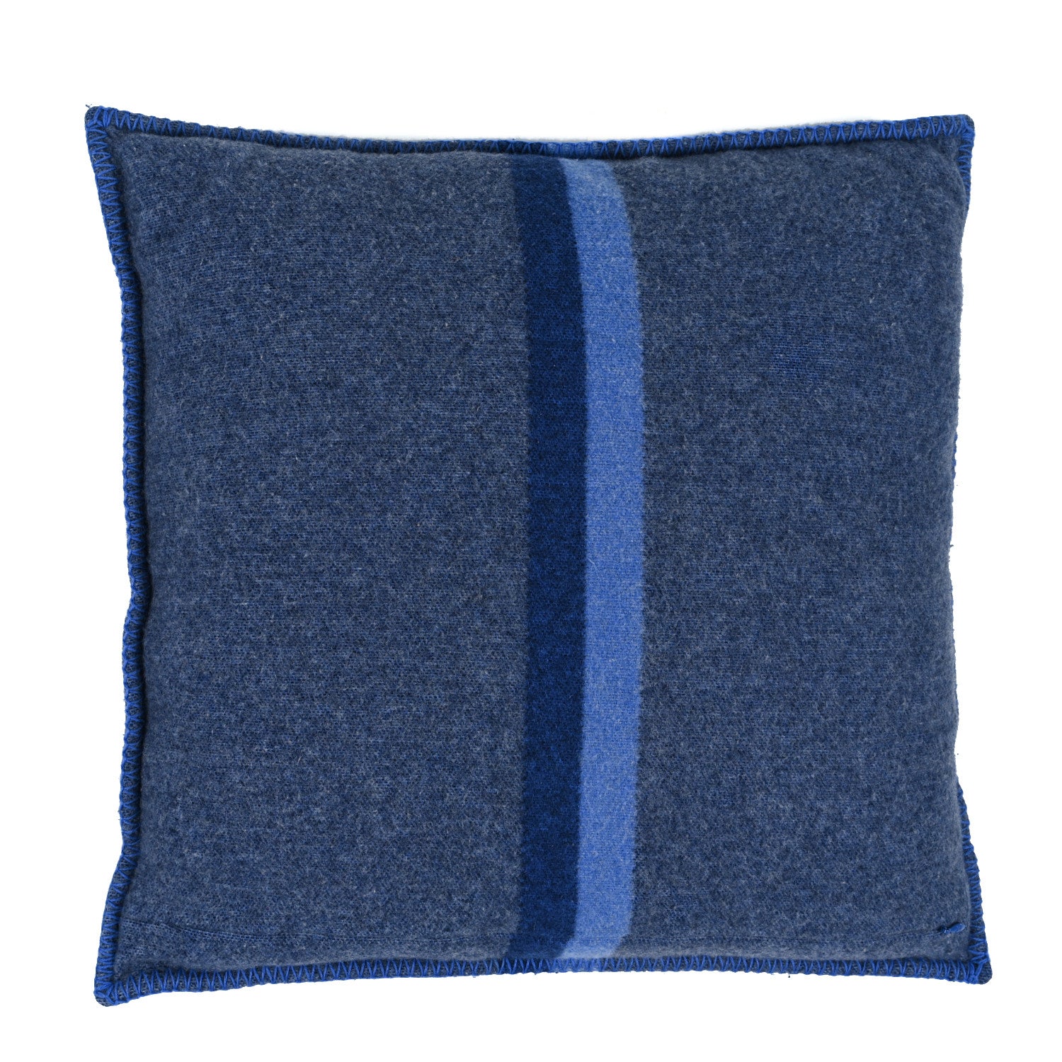 Louis Vuitton Wool Cashmere Cushion Pillow Blue Gray 2 of 4