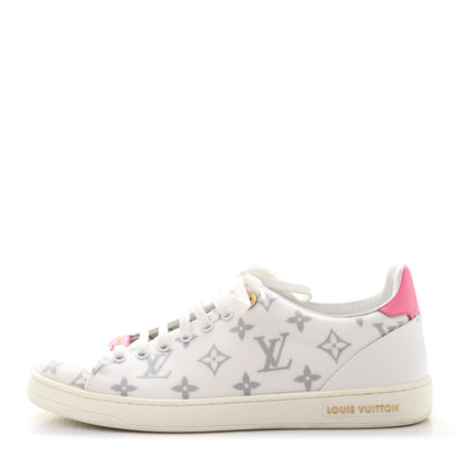 Louis Vuitton Technical Fabric Calfskin Monogram Frontrow Sneakers 39.5 Pink 1 of 9