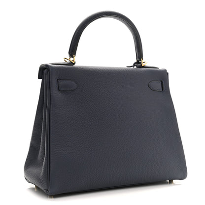 Hermes Togo Kelly Retourne 28 Bleu Nuit 3 of 11