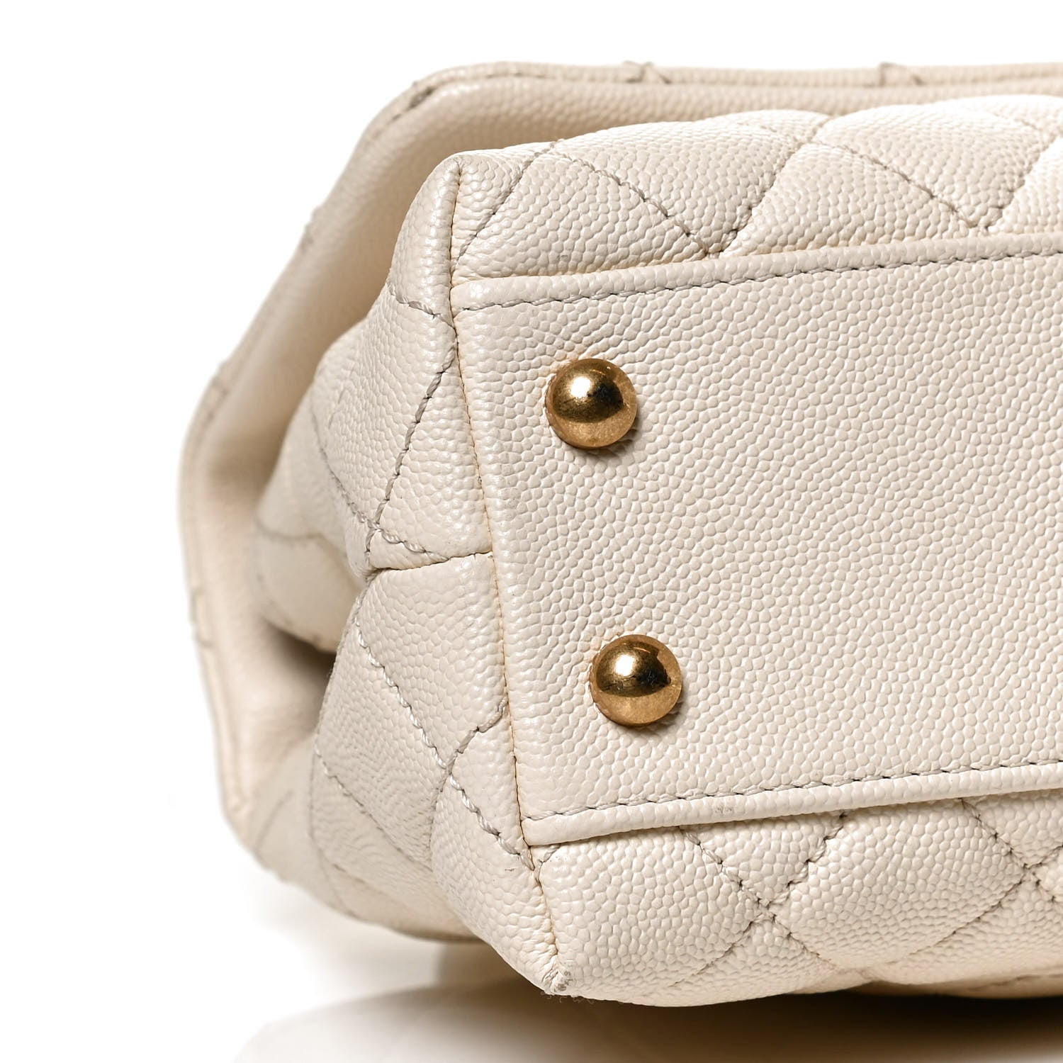 Chanel Caviar Quilted Mini Coco Handle Flap Light Beige 8 of 9