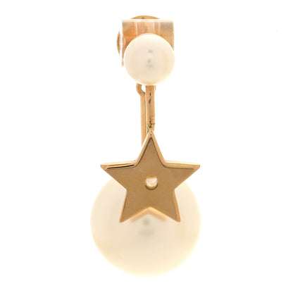 Christian Dior Pearl My ABCDior Tribales Etoile Earring Gold 1 of 5