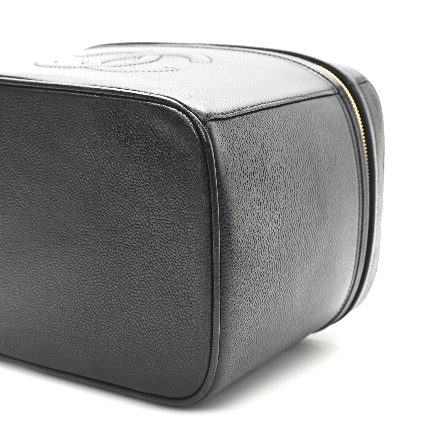 Chanel Caviar CC Vanity Train Case Black 10 of 10