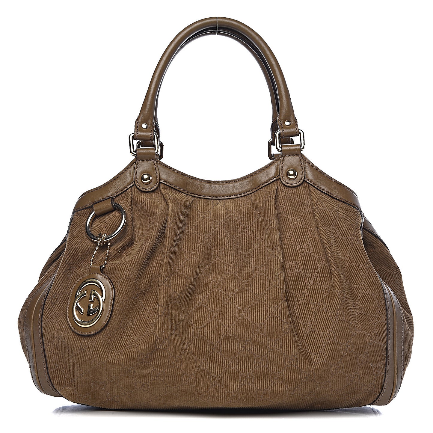 Monogram Corduroy Medium Sukey Tote Brown