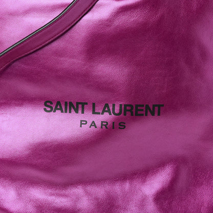 Saint Laurent Lambskin Teddy Drawstring Bag Fuchsia 11 of 11