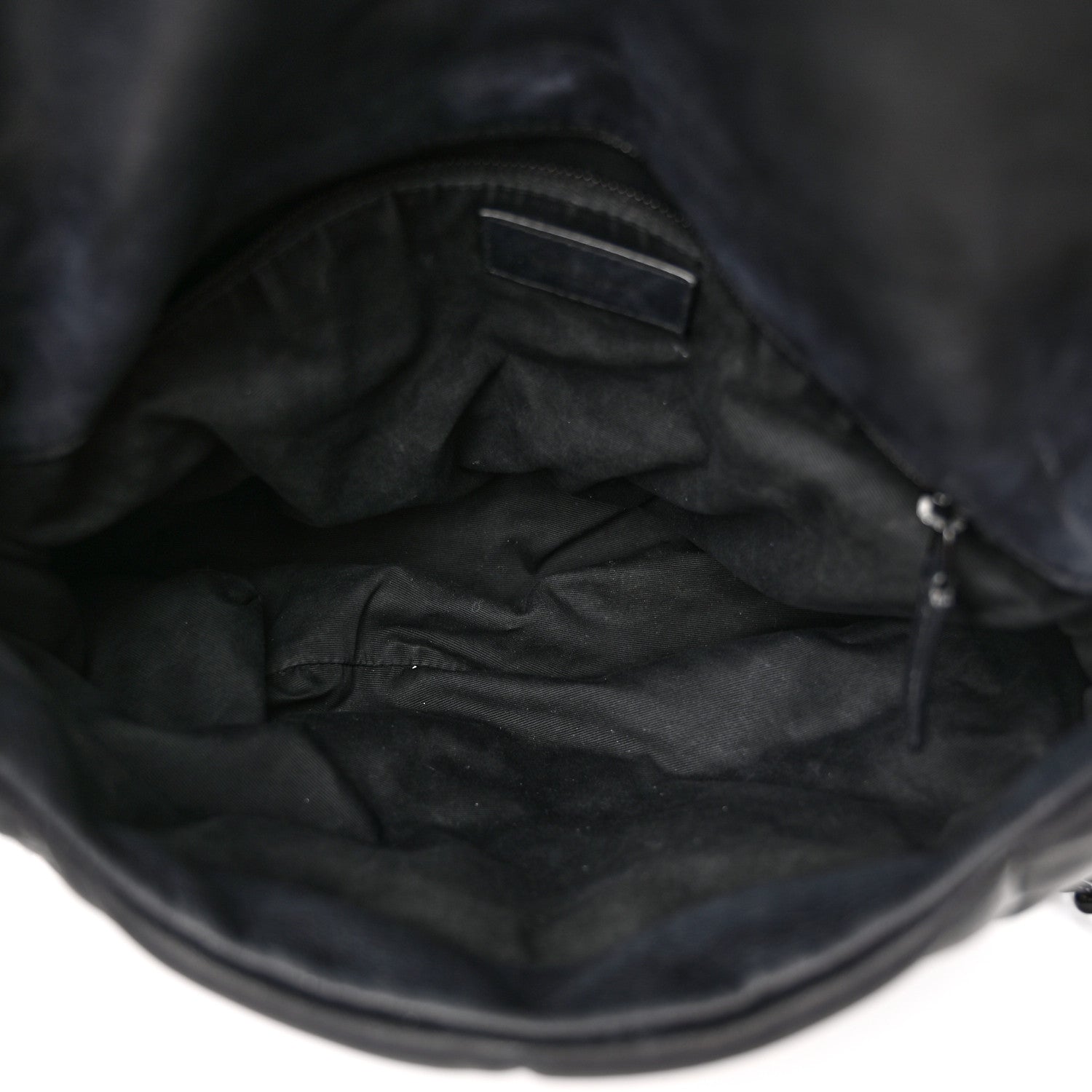 Saint Laurent Lambskin Quilted Monogram Monochrome Medium Loulou Puffer Chain Satchel Black 5 of 18