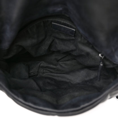 Saint Laurent Lambskin Quilted Monogram Monochrome Medium Loulou Puffer Chain Satchel Black 5 of 18