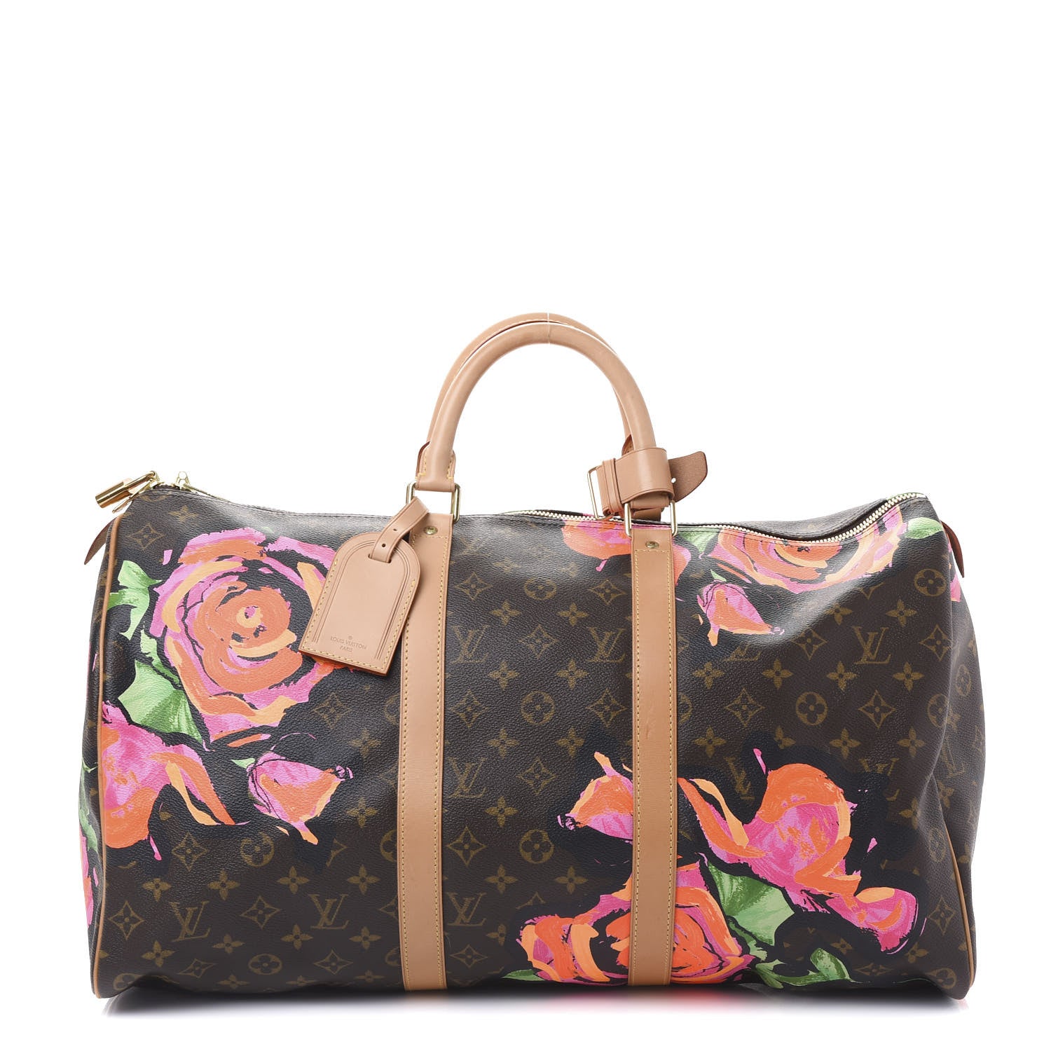 Louis Vuitton Monogram Roses Keepall 50 1 of 9