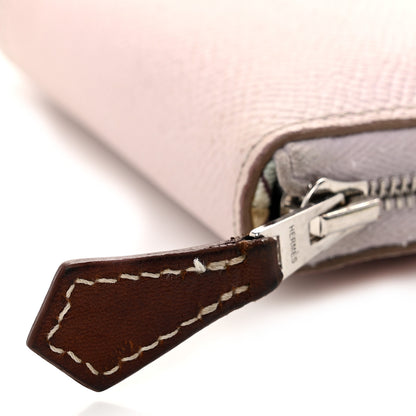 Hermes Epsom Silk'In Compact Wallet Mauve Pale Vert Pale 8 of 8