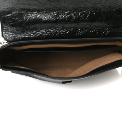 Givenchy Creased Patent Calfskin Medium ID Flap Black 4 of 10