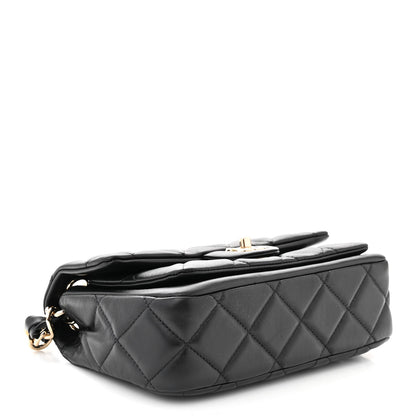 Chanel Calfskin Quilted CC Chain Flap Black 4 of 10