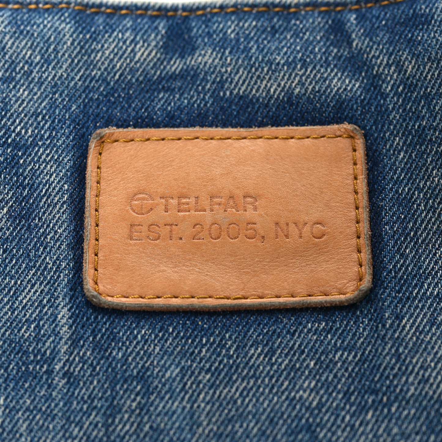 Denim Medium Shopping Bag Blue