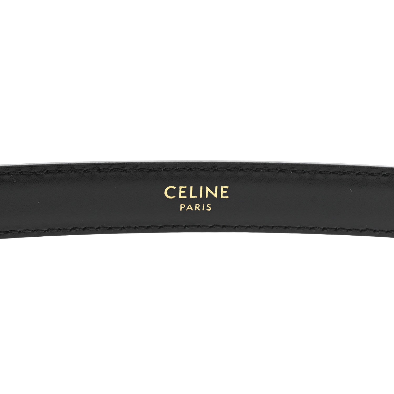 Celine Box Calfskin Medium 25mm Triomphe Belt 90 36 Black 3 of 6