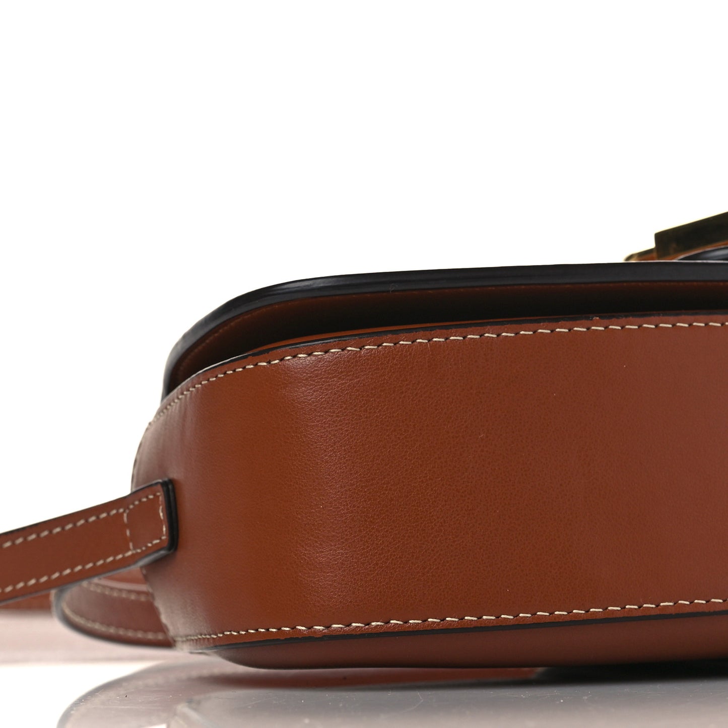 Smooth Calfskin Tabou Clutch On Strap Tan