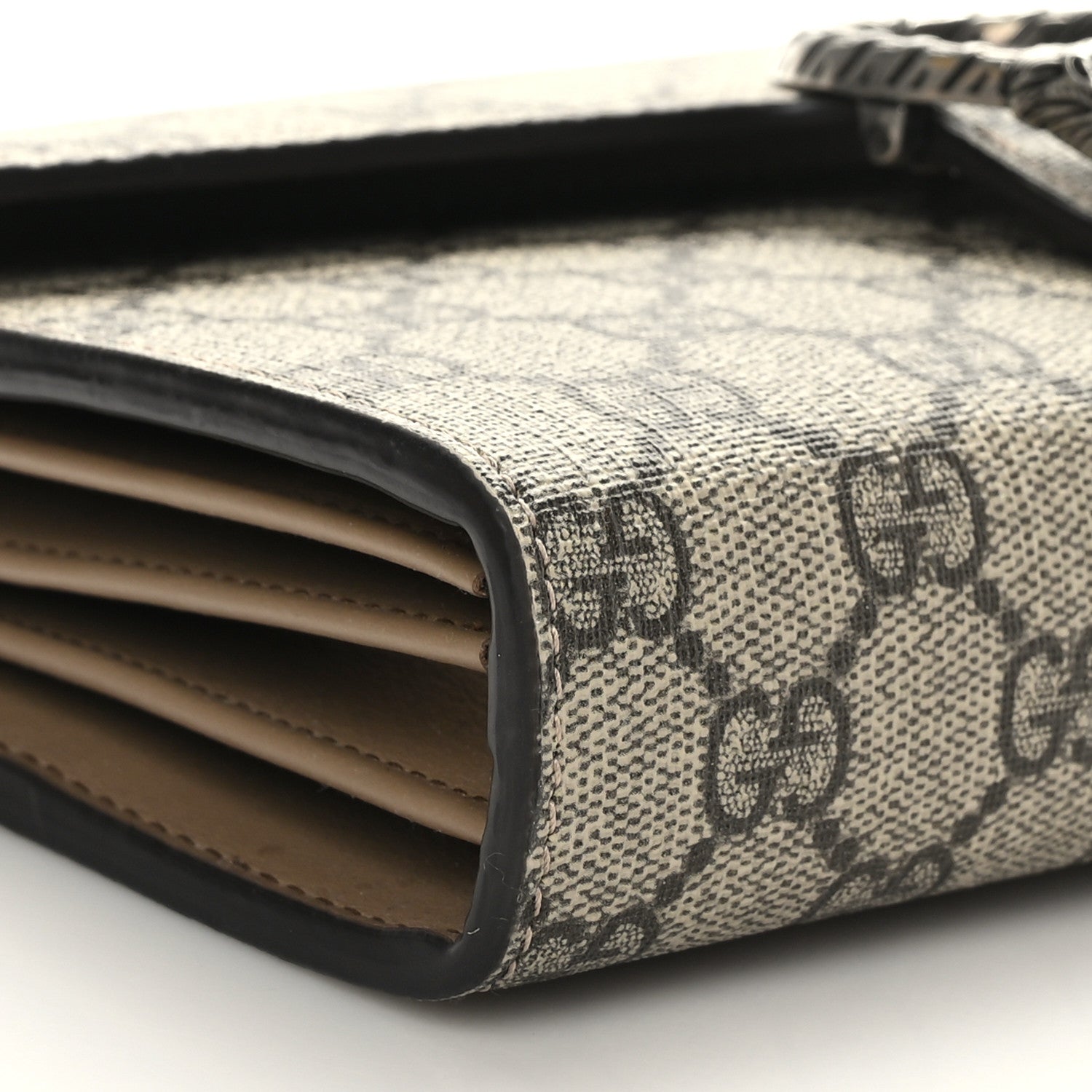 Gucci GG Supreme Monogram Mini Dionysus Chain Wallet Beige Taupe 9 of 9