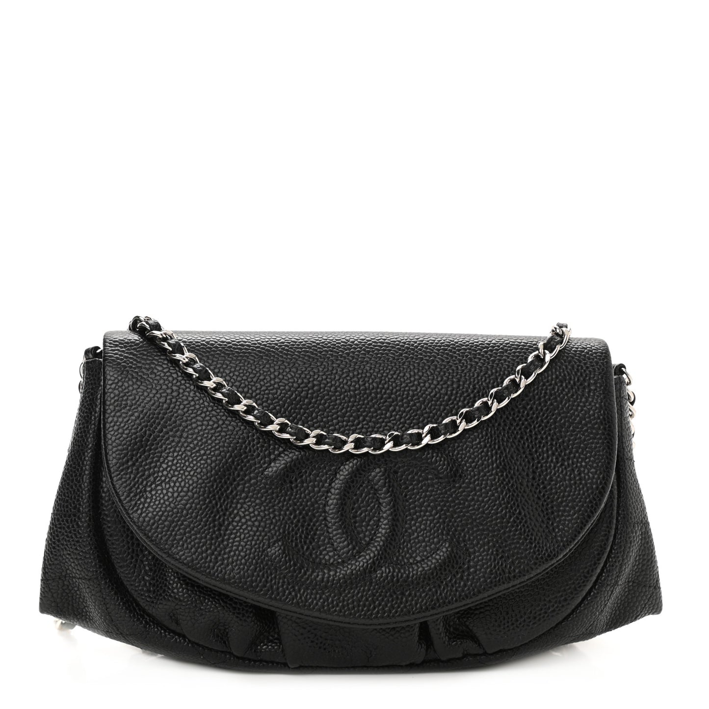 Caviar Half Moon Wallet On Chain WOC Black