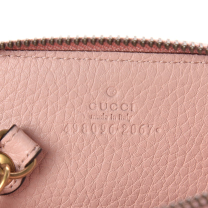 Gucci Cellarius Calfskin Blind for Love Animalier Zip Around Key Case Perfect Pink 5 of 5