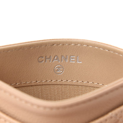 Chanel Caviar Quilted Card Holder Beige 5 of 8