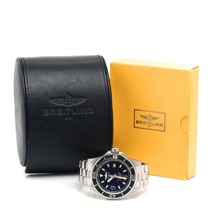 Breitling Stainless Steel 44mm Super Ocean 44 Automatic Watch Black A17391 5 of 5