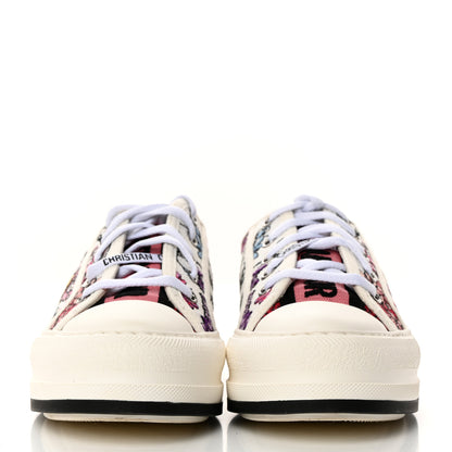 Christian Dior Canvas Jardin Botanique Embroidered Womens Walk'N'Dior Low Top Sneakers 36.5 White Multicolor 2 of 9