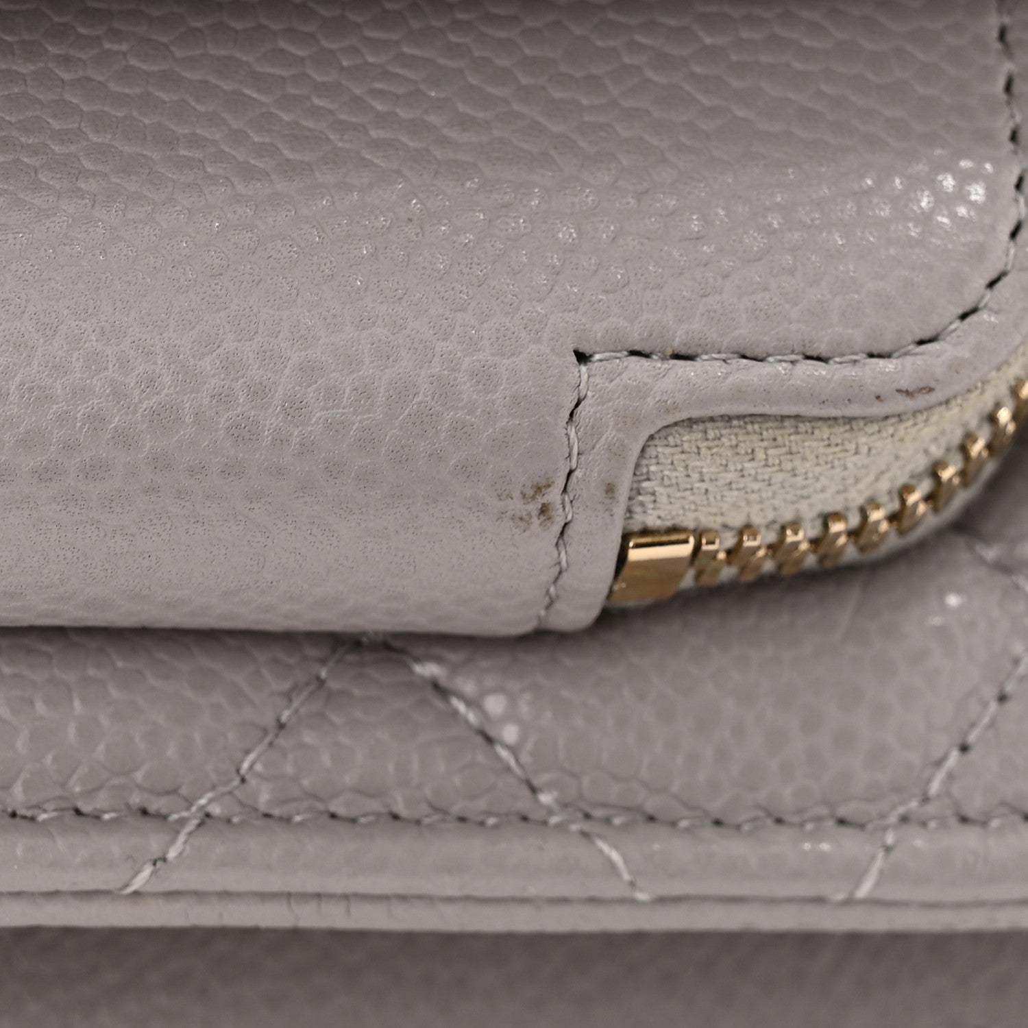 Chanel Caviar Quilted Mini Business Affinity Flap Grey 13 of 13