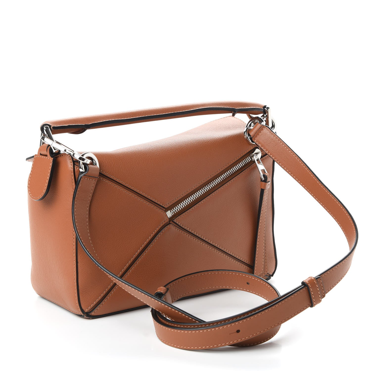 Loewe Calfskin Small Puzzle Bag Tan 3 of 9