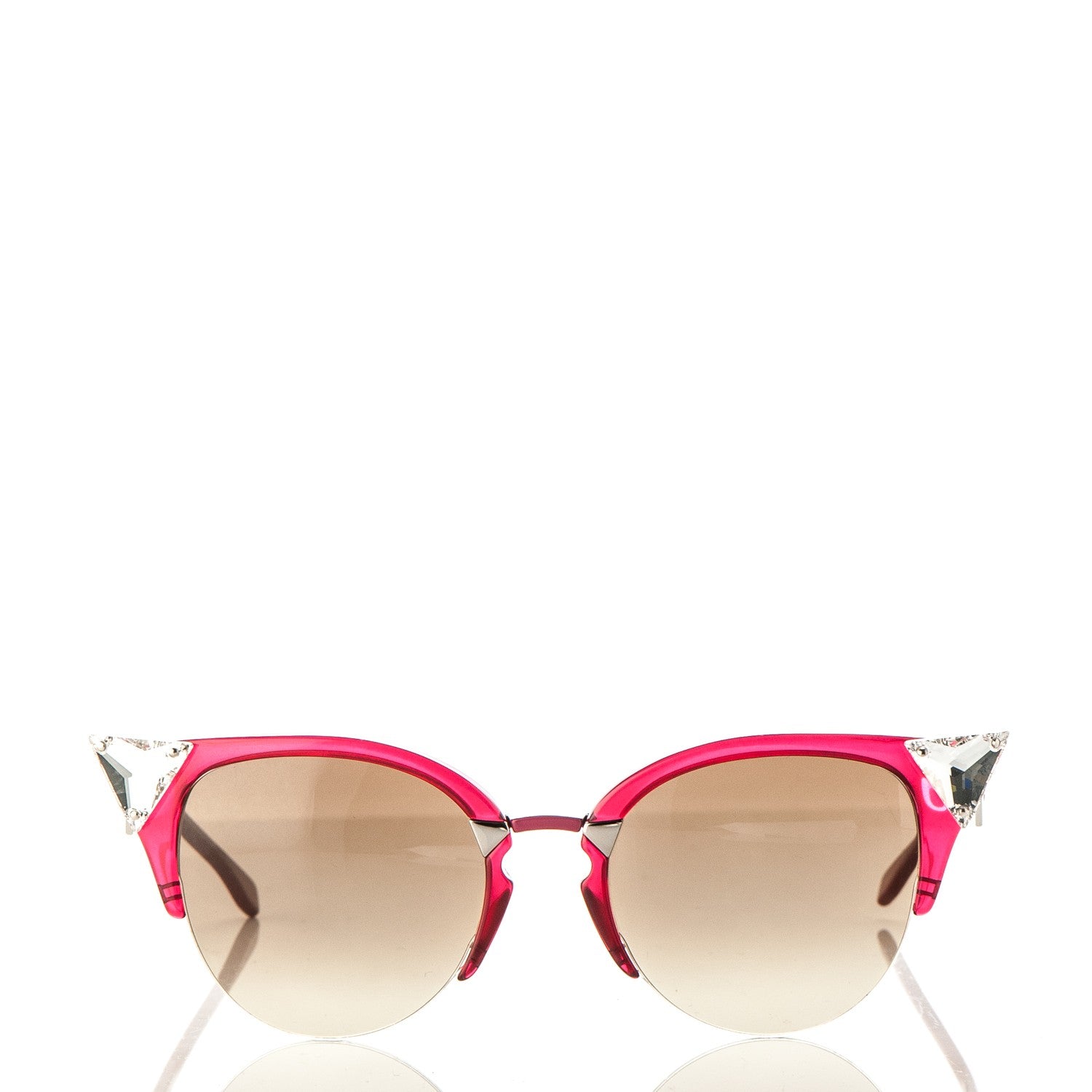 Fendi Iridia Sunglasses FF 0041/S Cherry Palladium 2 of 7