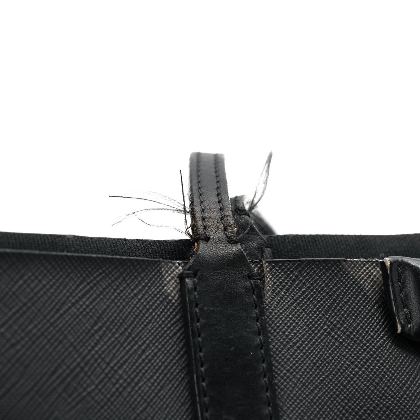 Textured Coated Canvas Favelas Large Antigona Tote Black
