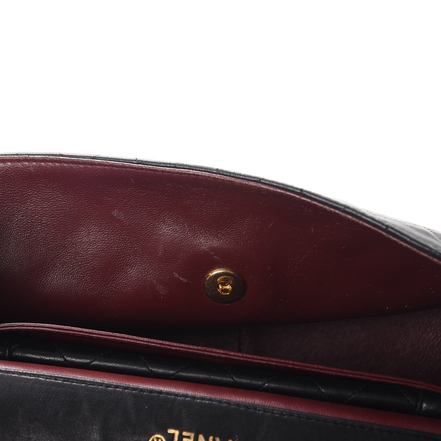Lambskin Quilted Medium Single Flap Black