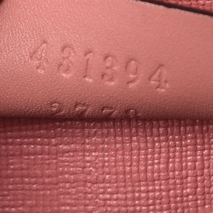 Gucci GG Supreme Monogram Embroidered Face Continental Wallet Pink 7 of 7
