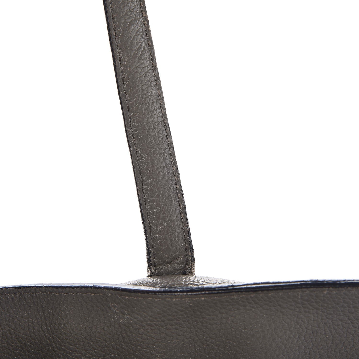 Alexander McQueen Pebbled Calfskin Large Skull Padlock Zip Around Tote Dark Grey 12 of 28