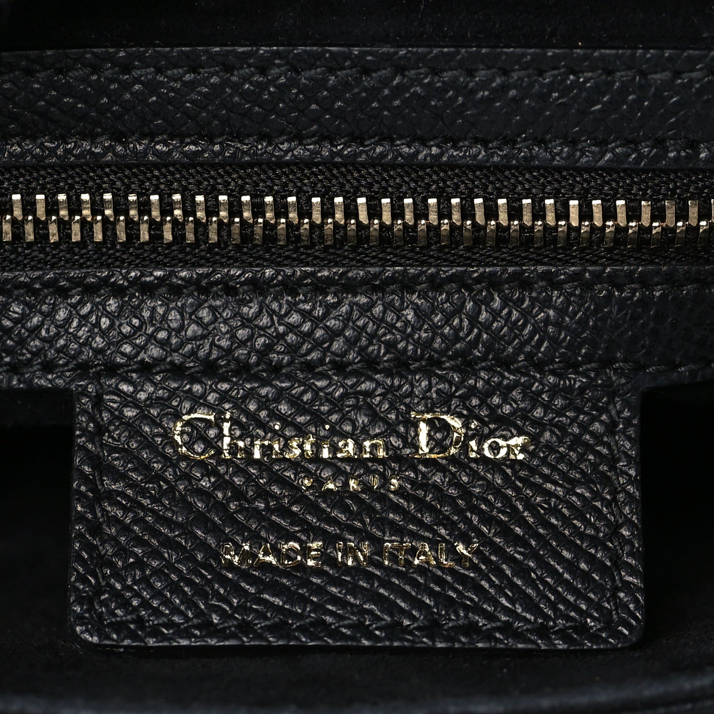 Grained Calfskin Saddle Bag With Strap Black