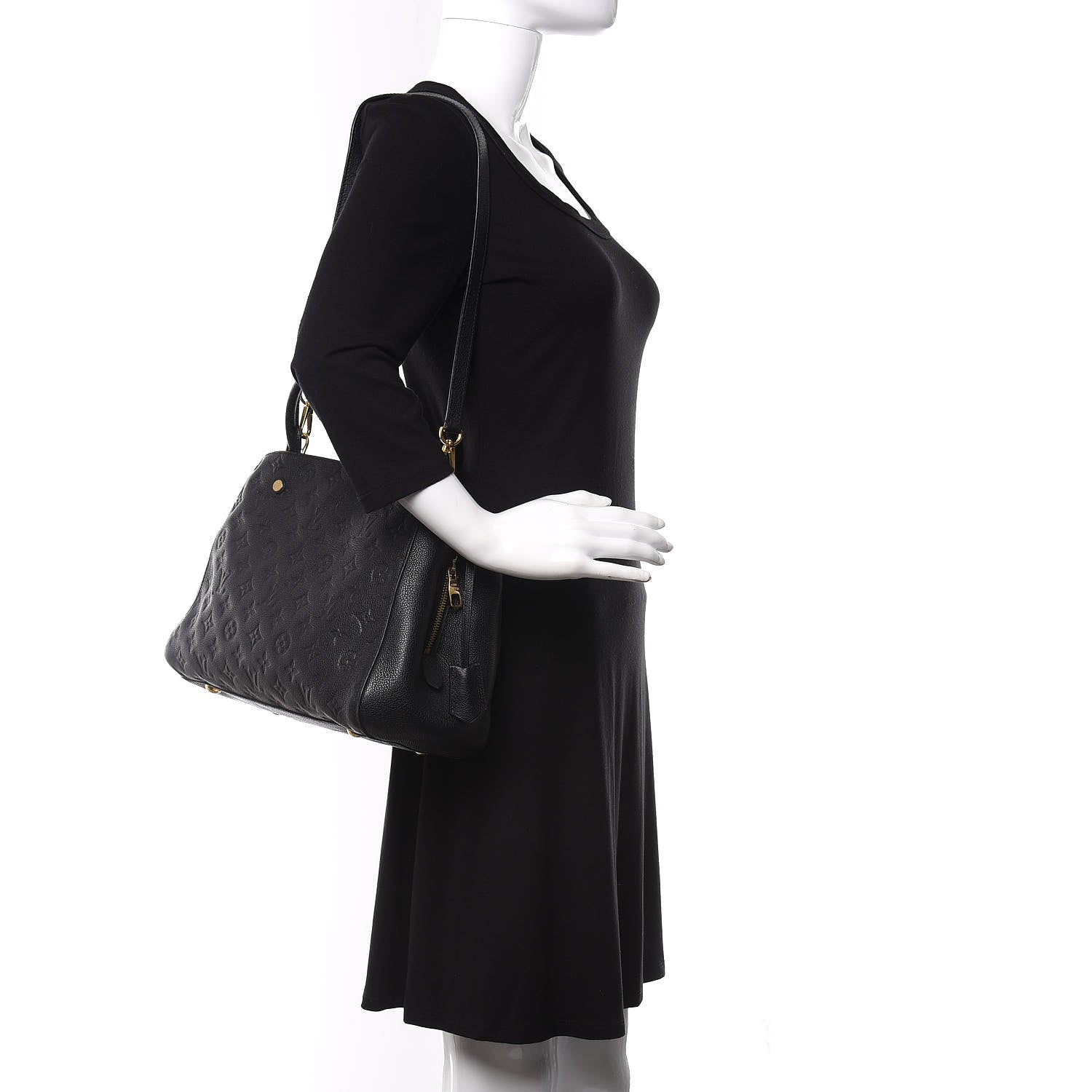 Louis Vuitton Empreinte Montaigne MM Black 2 of 15
