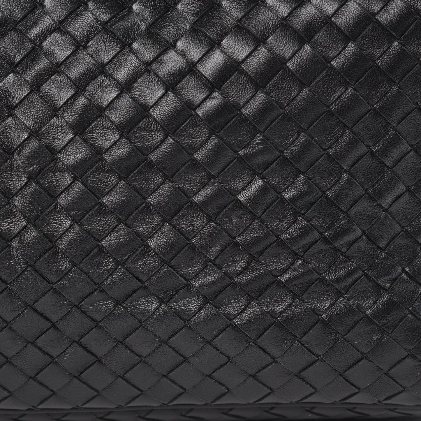 Nappa Intrecciato Shoulder Bag Black