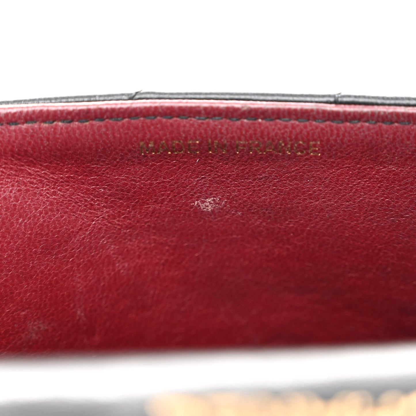Lambskin Stitched Single Flap Black