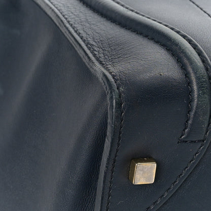 Celine Smooth Calfskin Mini Luggage Navy Blue 6 of 13