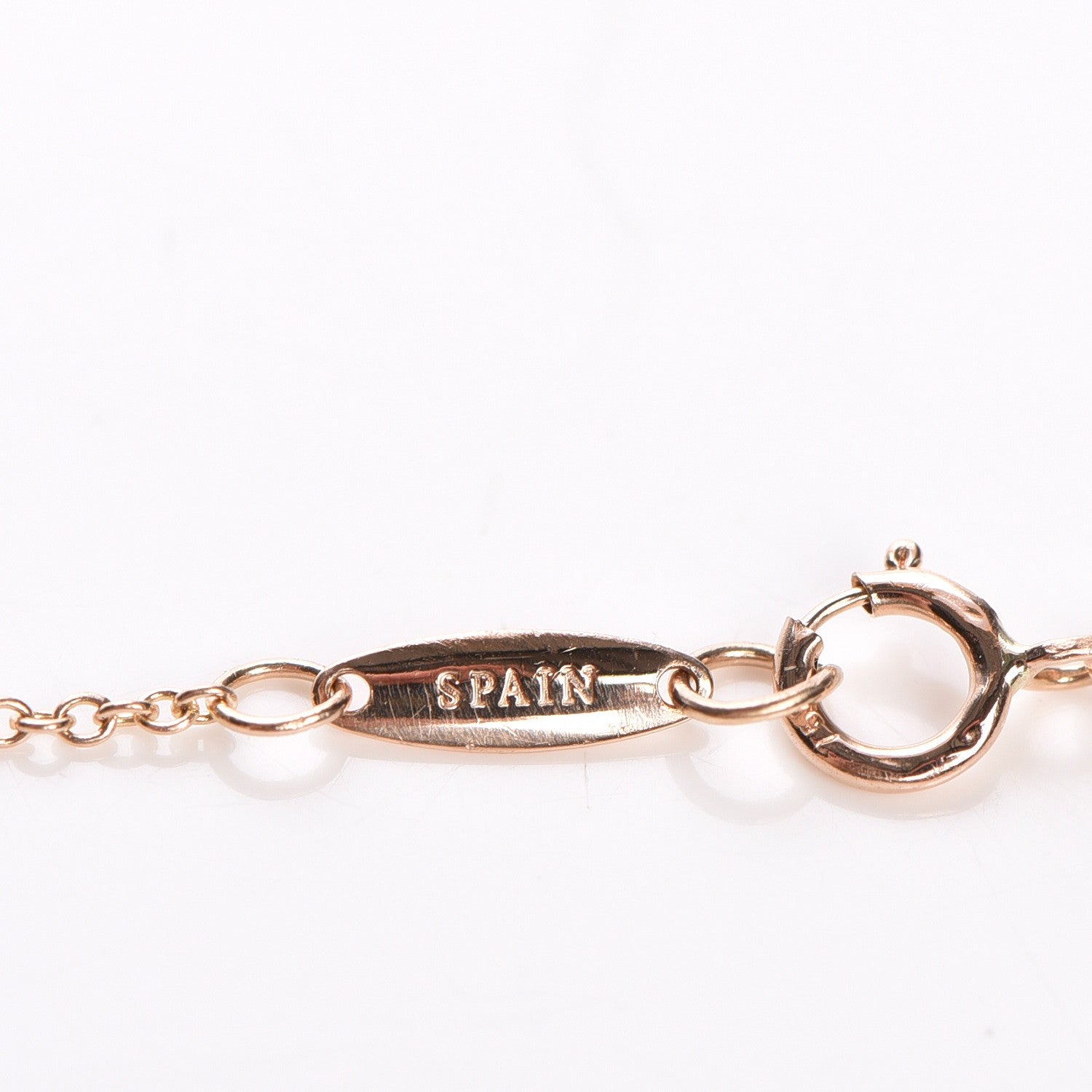 Tiffany 18K Rose Gold Diamond .09ctw Elsa Peretti Diamonds by the Yard Bracelet 10 of 12