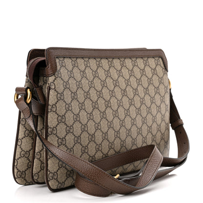 Gucci GG Supreme Monogram Web Medium Ophidia Shoulder Bag Beige New Acero 3 of 10