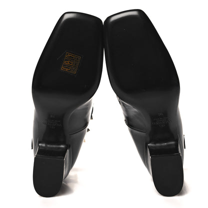 Valentino Garavani Patent Rockstud Ankle Strap Mary Jane Pumps 36 Black 5 of 9