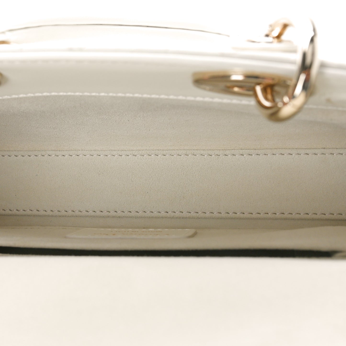 Lambskin Cannage Small Lady D-Joy Latte