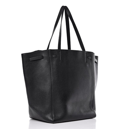 Celine Soft Grained Calfskin Medium Belt Cabas Phantom Black 3 of 10