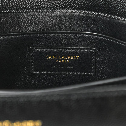 Saint Laurent Grain de Poudre Medium Classic Monogram Cassandra Top Handle Black 12 of 17