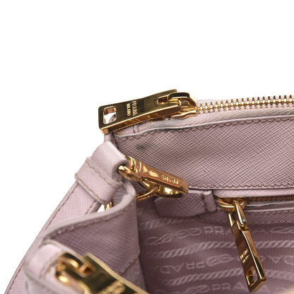 Prada Saffiano Small Galleria Double Zip Tote Mughetto 18 of 20