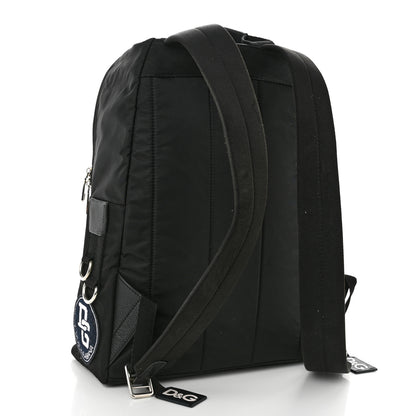 Dolce & Gabbana Nylon Logo Patches Backpack Black 3 of 9