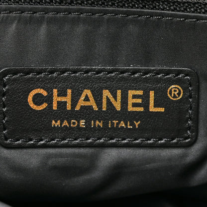 Chanel Braided Velvet Metallic Lambskin Precious Net Tote Black 7 of 11