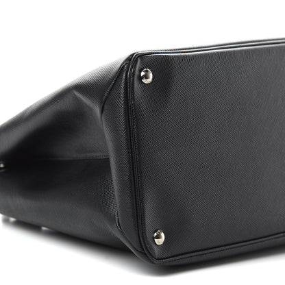 Prada Saffiano Cuir Twin Tote Black 10 of 12